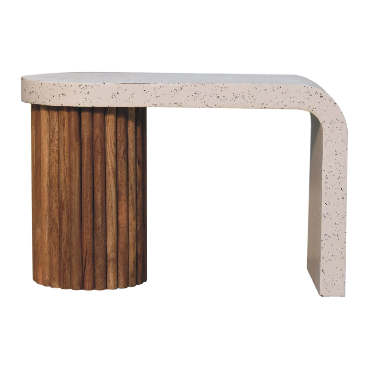 Serenity Terrazzo Coffee Table with handcrafted stone surface and minimalist base