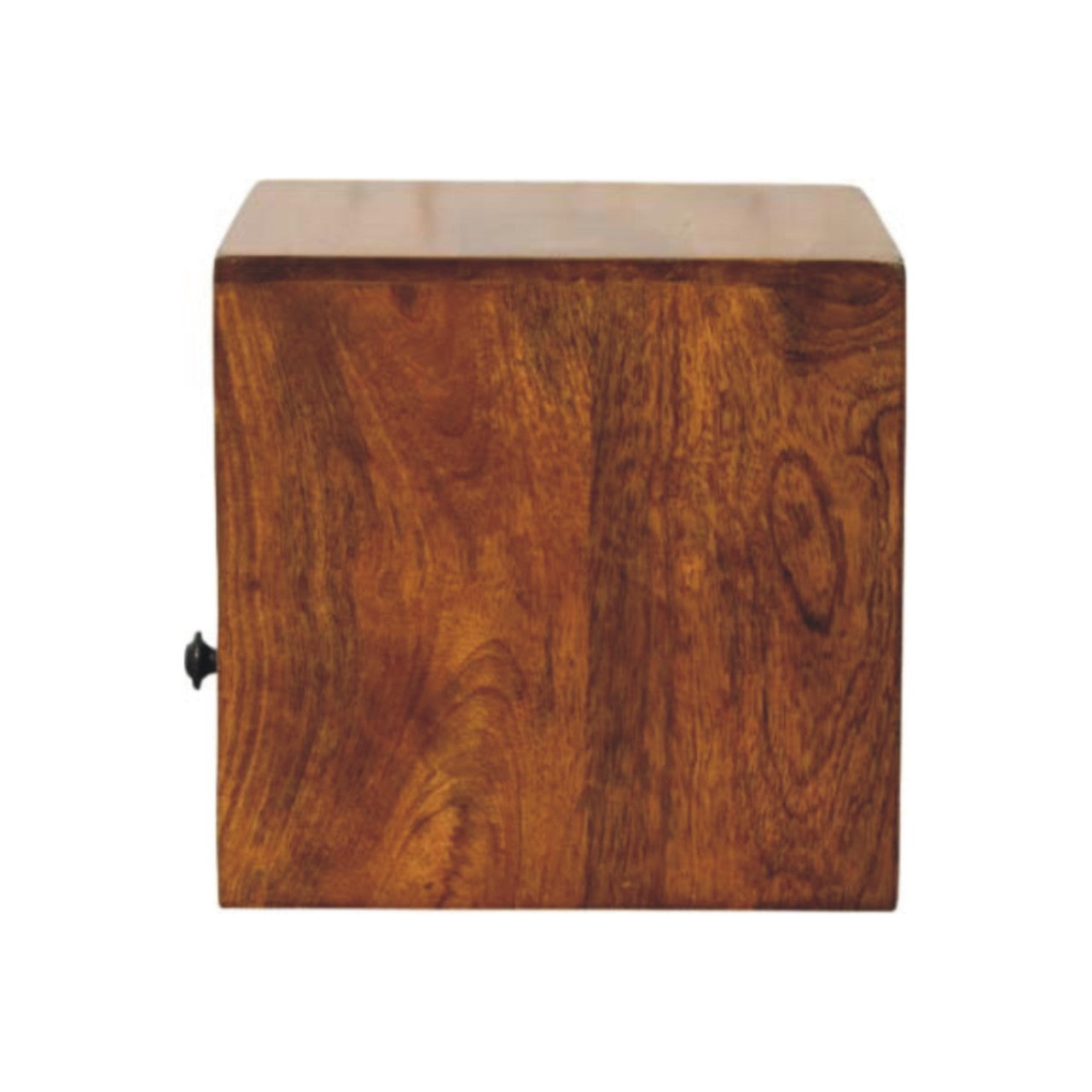 Solis 1 Drawer Chestnut Wall Mounted Nightstand side view